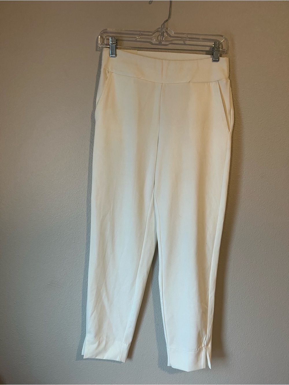 NWT! Rachel Zoe White Stretch Pull-On Ankle Pants